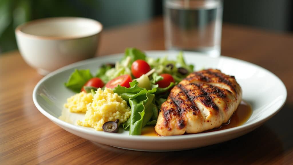 Alimentação saudável para ter mais energia nos exercícios.