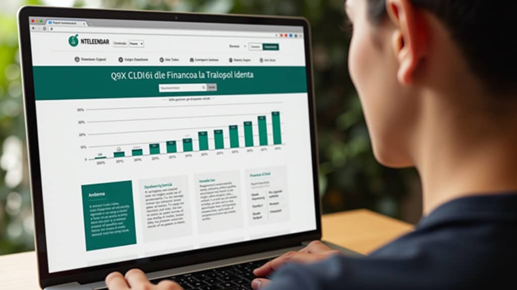Person comparing LCI and LCA investments on a financial website, Brazilian design elements, 8k Pessoa comparando investimentos em LCI e LCA em um site financeiro.